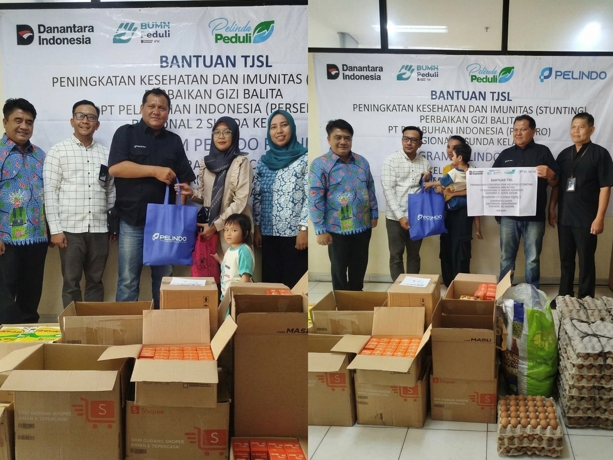 PELITA, Pelindo Tanpa Anak Stunting Pelindo Regional 2 Sunda Kelapa Salurkan Bantuan Gizi Balita di Keluhan Ancol