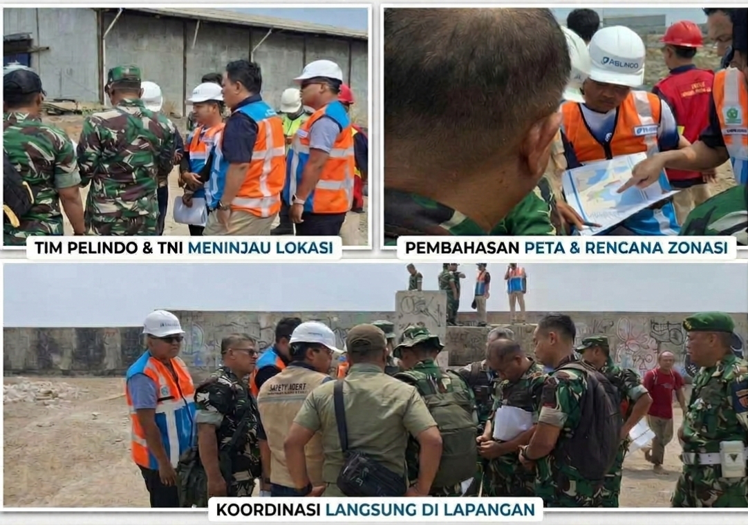 Pelindo Regional 2 Sunda Kelapa dan TNI AD Perkuat Sinergi melalui Survey Lapangan di Lahan Pelindo